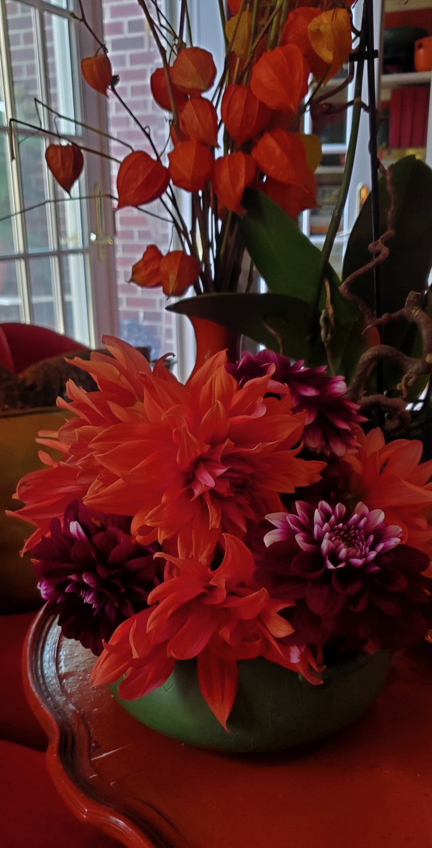 Orange flower arrangement