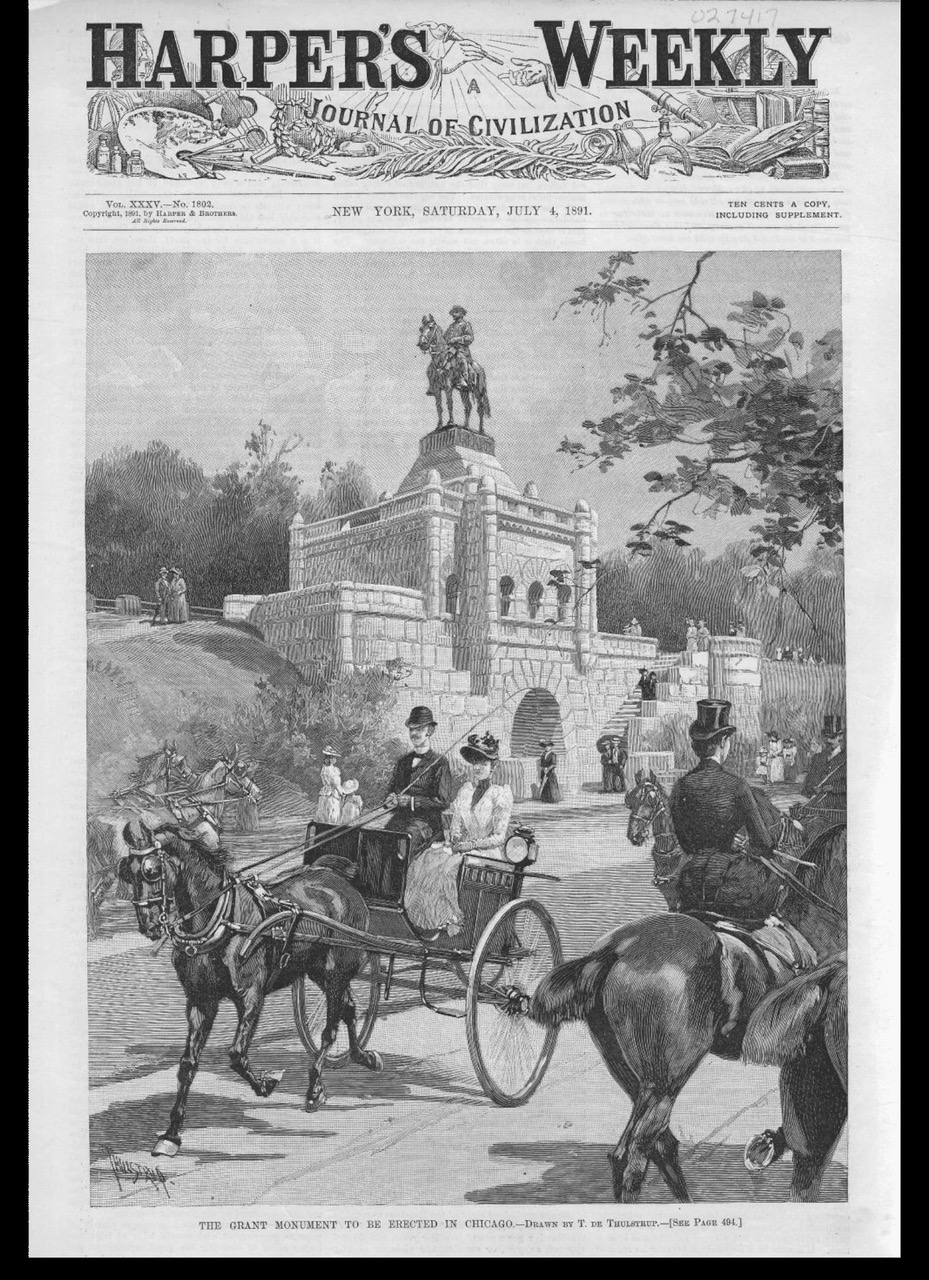 Grant Monument in Harper's Weekly